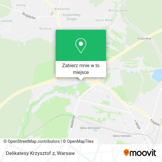 Mapa Delikatesy Krzysztof z