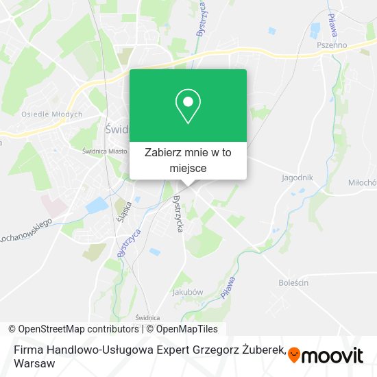 Mapa Firma Handlowo-Usługowa Expert Grzegorz Żuberek