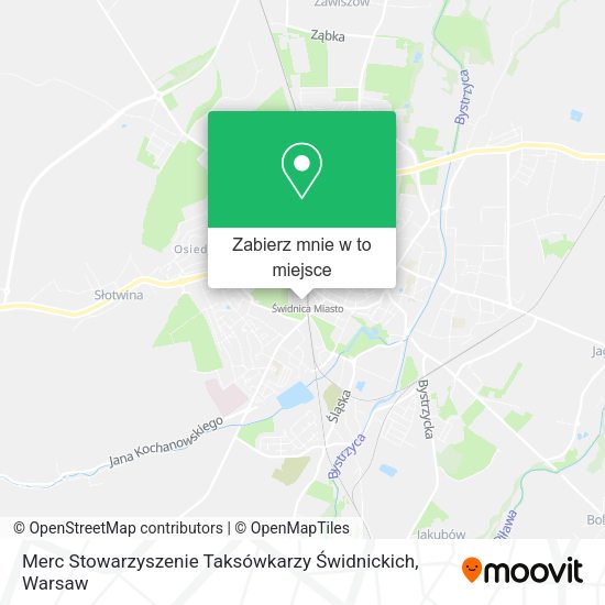 Mapa Merc Stowarzyszenie Taksówkarzy Świdnickich