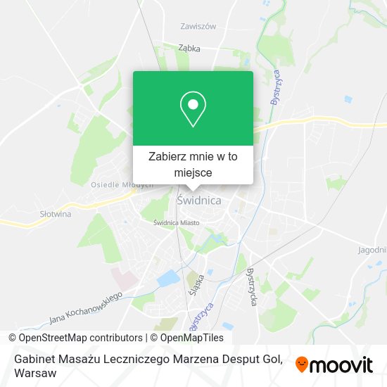 Mapa Gabinet Masażu Leczniczego Marzena Desput Gol