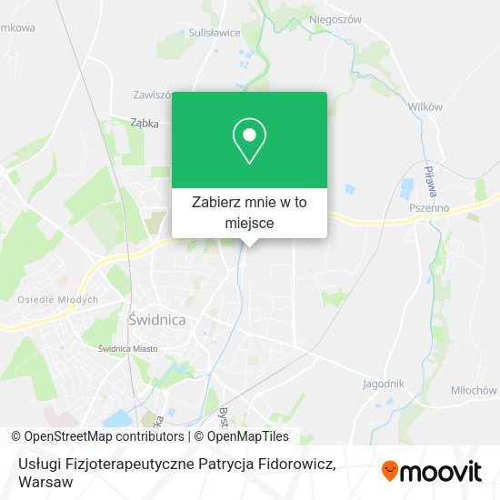 Mapa Usługi Fizjoterapeutyczne Patrycja Fidorowicz