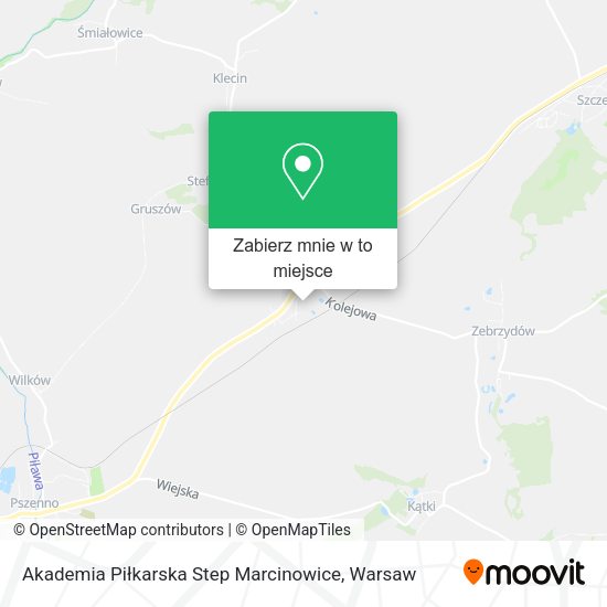 Mapa Akademia Piłkarska Step Marcinowice