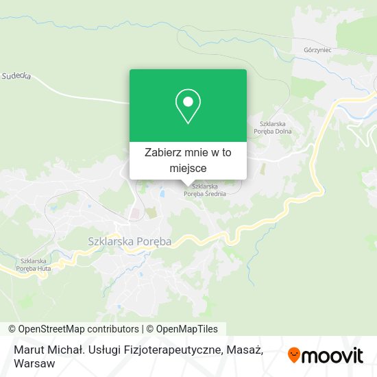 Mapa Marut Michał. Usługi Fizjoterapeutyczne, Masaż