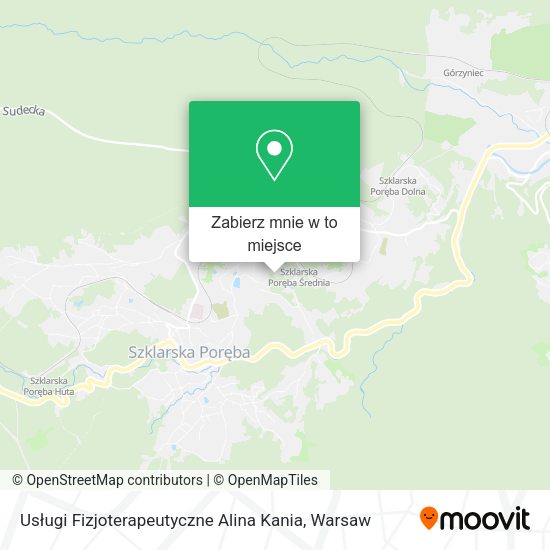 Mapa Usługi Fizjoterapeutyczne Alina Kania