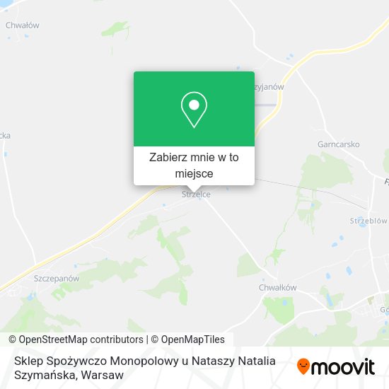 Mapa Sklep Spożywczo Monopolowy u Nataszy Natalia Szymańska