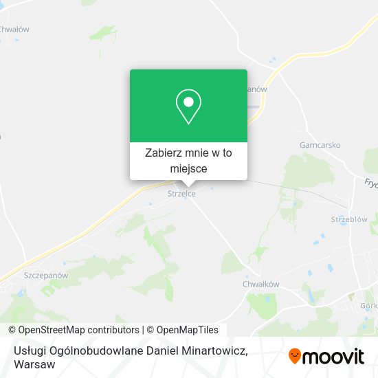 Mapa Usługi Ogólnobudowlane Daniel Minartowicz