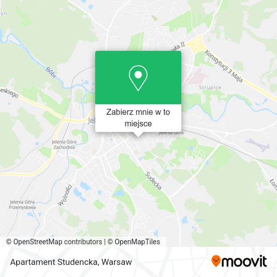 Mapa Apartament Studencka