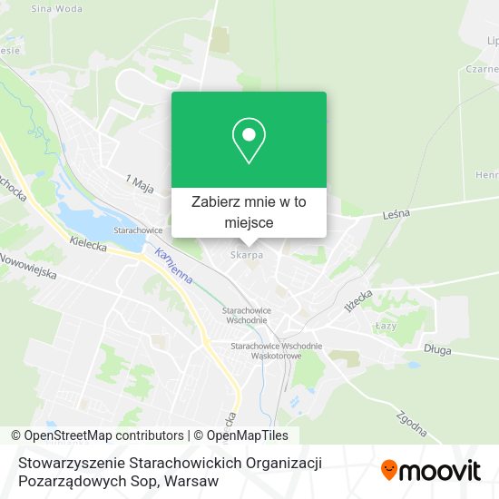 Mapa Stowarzyszenie Starachowickich Organizacji Pozarządowych Sop