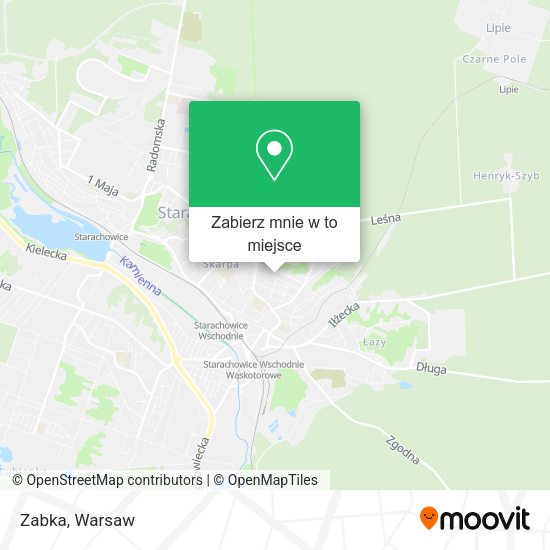 Mapa Zabka