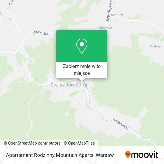 Mapa Apartament Rodzinny Mountain Aparts