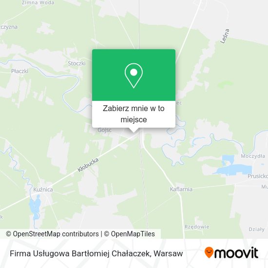 Mapa Firma Usługowa Bartłomiej Chałaczek