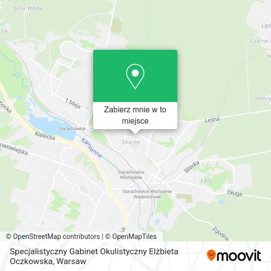 Mapa Specjalistyczny Gabinet Okulistyczny Elżbieta Oczkowska