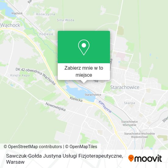 Mapa Sawczuk-Gołda Justyna Usługi Fizjoterapeutyczne