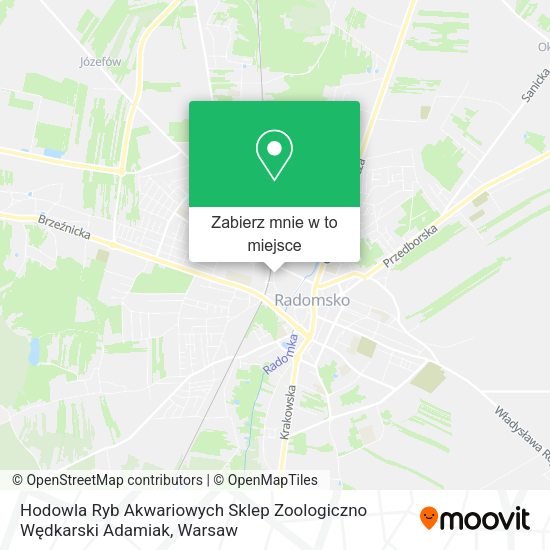 Mapa Hodowla Ryb Akwariowych Sklep Zoologiczno Wędkarski Adamiak