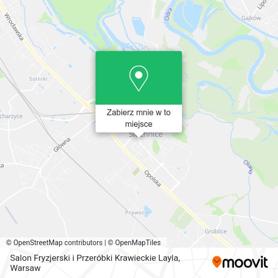 Mapa Salon Fryzjerski i Przeróbki Krawieckie Layla