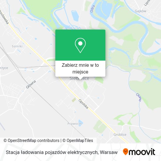 Mapa Stacja ładowania pojazdów elektrycznych