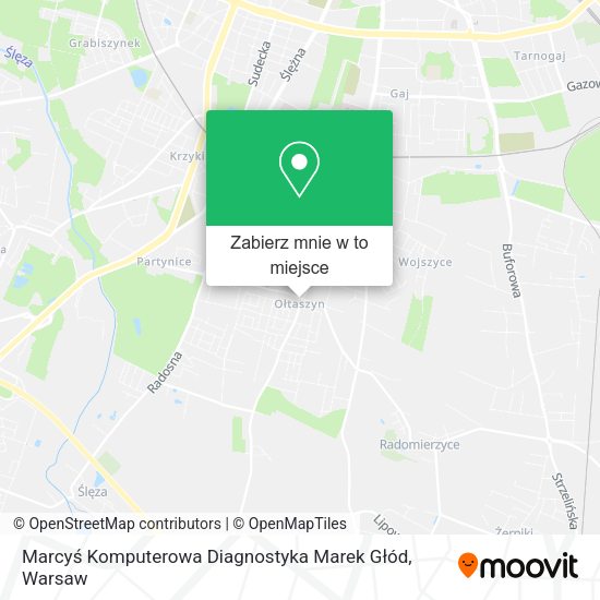 Mapa Marcyś Komputerowa Diagnostyka Marek Głód