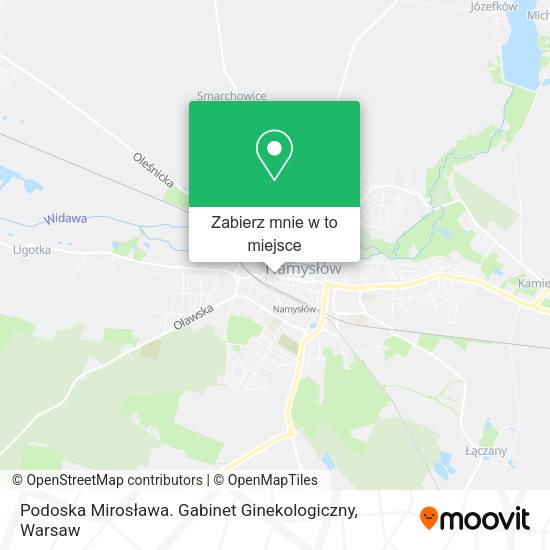 Mapa Podoska Mirosława. Gabinet Ginekologiczny