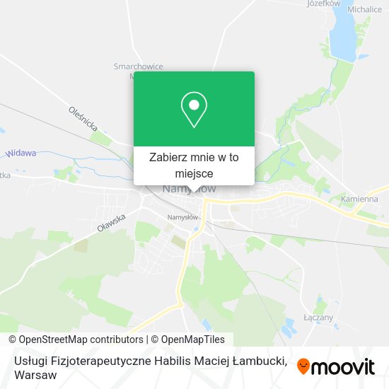 Mapa Usługi Fizjoterapeutyczne Habilis Maciej Łambucki