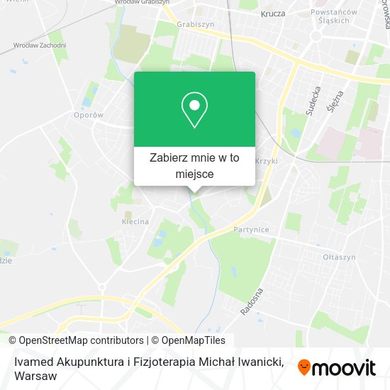 Mapa Ivamed Akupunktura i Fizjoterapia Michał Iwanicki