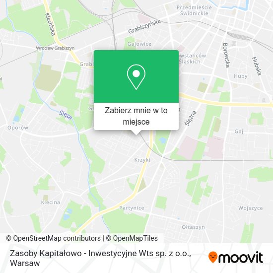 Mapa Zasoby Kapitałowo - Inwestycyjne Wts sp. z o.o.