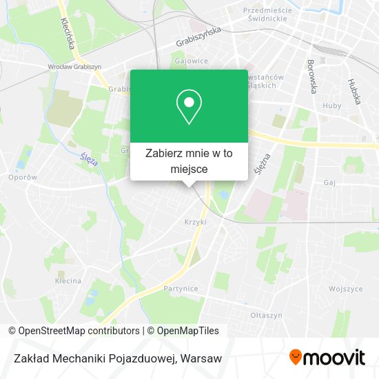 Mapa Zakład Mechaniki Pojazduowej