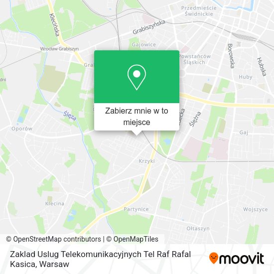 Mapa Zaklad Uslug Telekomunikacyjnych Tel Raf Rafal Kasica