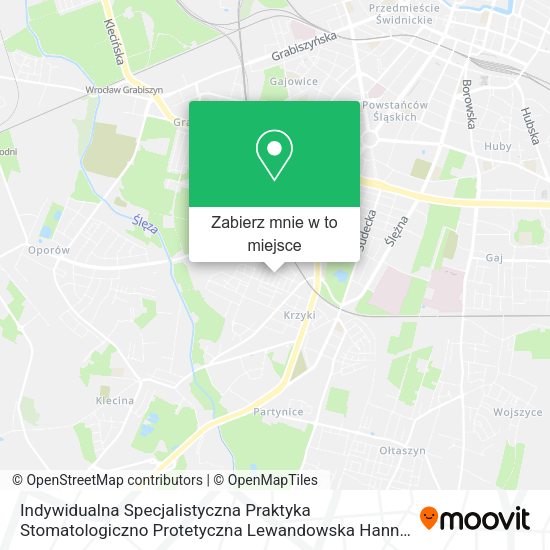 Mapa Indywidualna Specjalistyczna Praktyka Stomatologiczno Protetyczna Lewandowska Hanna