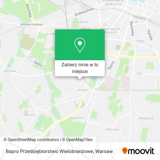 Mapa Bapro Przedsiębiorstwo Wielobranżowe