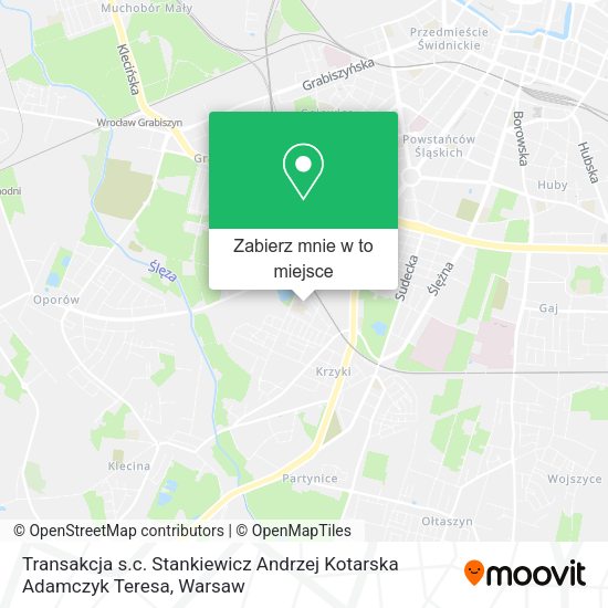 Mapa Transakcja s.c. Stankiewicz Andrzej Kotarska Adamczyk Teresa