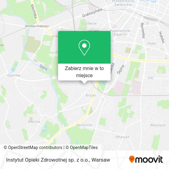 Mapa Instytut Opieki Zdrowotnej sp. z o.o.