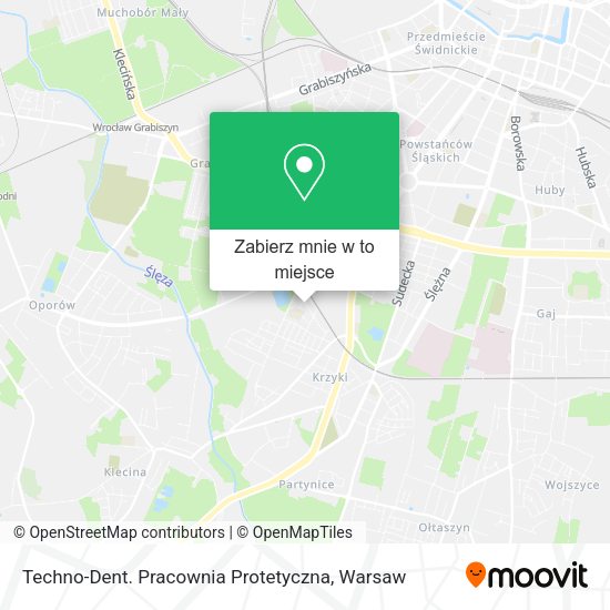 Mapa Techno-Dent. Pracownia Protetyczna