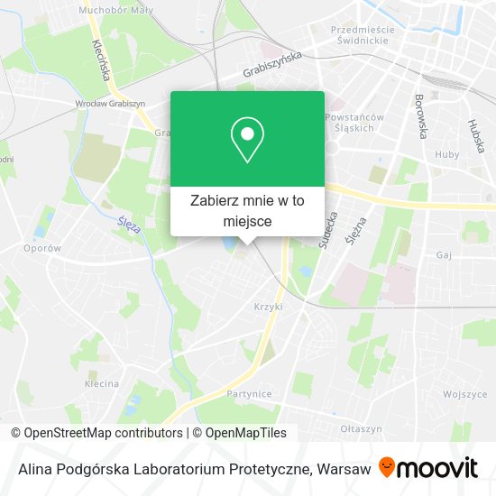 Mapa Alina Podgórska Laboratorium Protetyczne