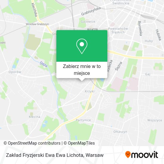 Mapa Zakład Fryzjerski Ewa Ewa Lichota