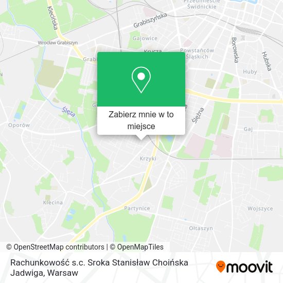 Mapa Rachunkowość s.c. Sroka Stanisław Choińska Jadwiga