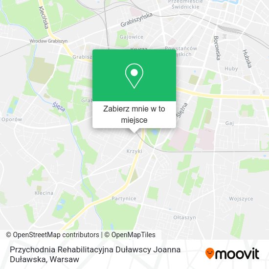 Mapa Przychodnia Rehabilitacyjna Duławscy Joanna Duławska