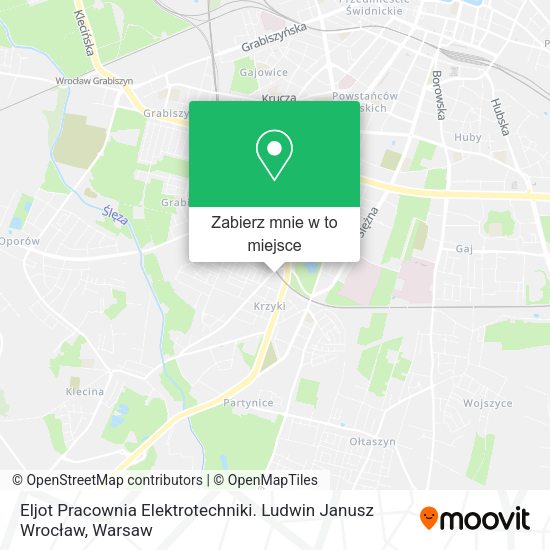 Mapa Eljot Pracownia Elektrotechniki. Ludwin Janusz Wrocław