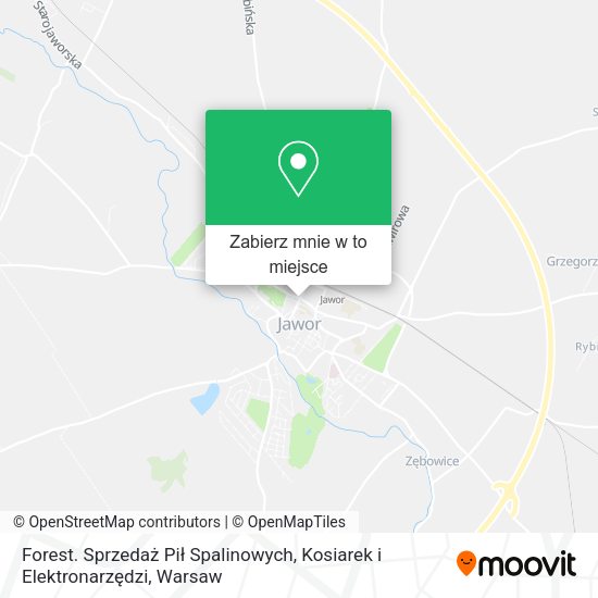 Mapa Forest. Sprzedaż Pił Spalinowych, Kosiarek i Elektronarzędzi