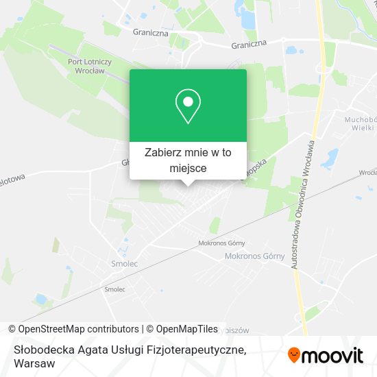 Mapa Słobodecka Agata Usługi Fizjoterapeutyczne