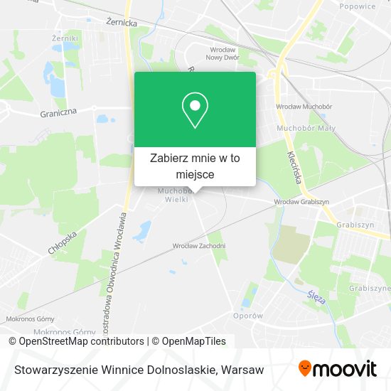 Mapa Stowarzyszenie Winnice Dolnoslaskie