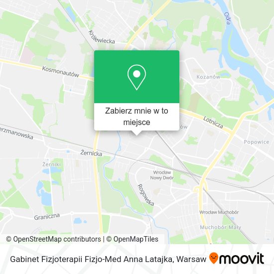 Mapa Gabinet Fizjoterapii Fizjo-Med Anna Latajka