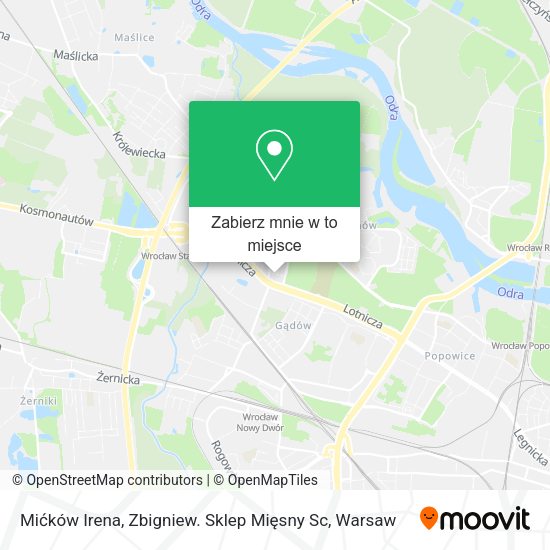 Mapa Mićków Irena, Zbigniew. Sklep Mięsny Sc