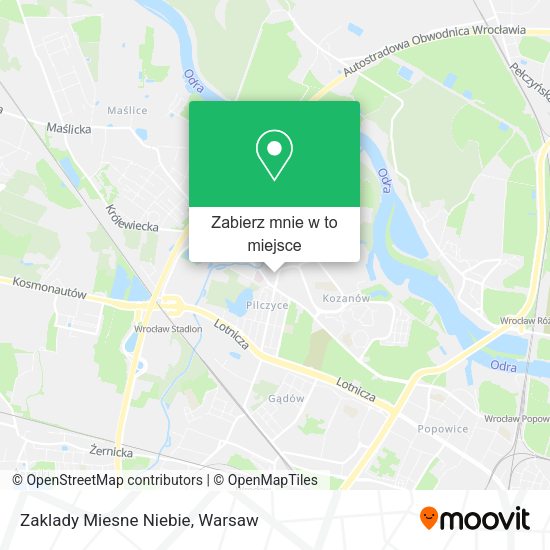 Mapa Zaklady Miesne Niebie