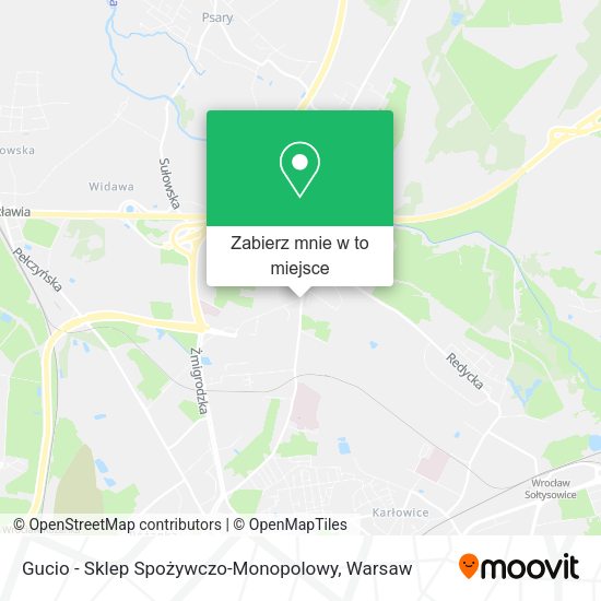 Mapa Gucio - Sklep Spożywczo-Monopolowy