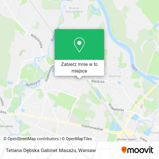 Mapa Tetiana Dębska Gabinet Masażu