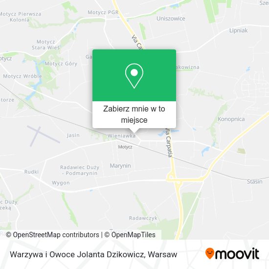 Mapa Warzywa i Owoce Jolanta Dzikowicz