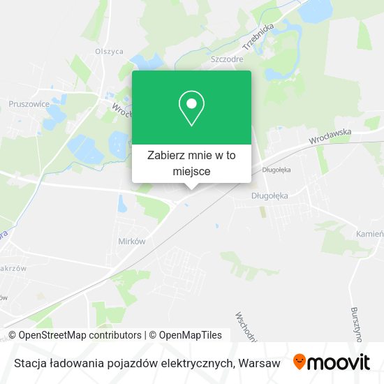 Mapa Stacja ładowania pojazdów elektrycznych