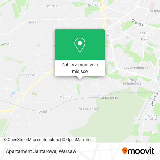 Mapa Apartament Jantarowa