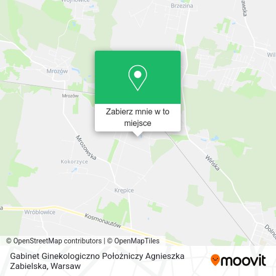 Mapa Gabinet Ginekologiczno Położniczy Agnieszka Zabielska