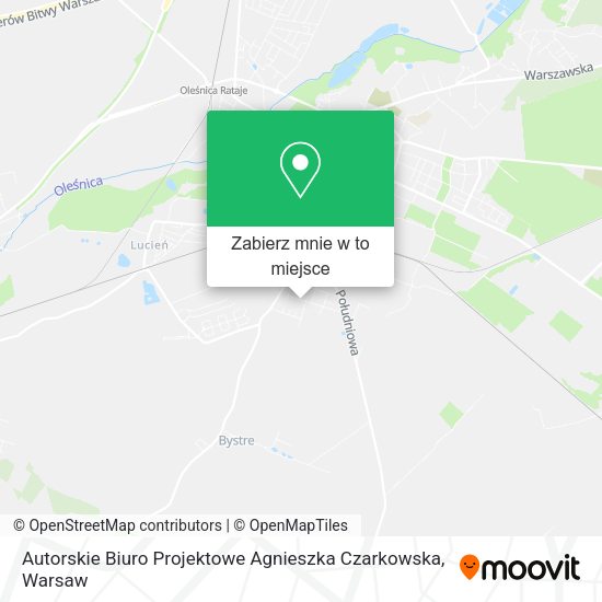 Mapa Autorskie Biuro Projektowe Agnieszka Czarkowska